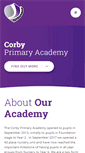 Mobile Screenshot of corbyprimaryacademy.org